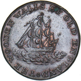 1795 London Frederick Duke of York Halfpenny Token - D&H 985a - Nice