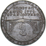 1792 Coalbrook Dale Iron Bridge Copper Halfpenny Token - Shropshire D&H 12 -Nice
