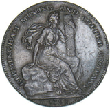1792 Birmingham Mining & Copper Co. Halfpenny Token - Nice
