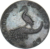 1792 Birmingham Mining & Copper Co. Halfpenny Token - Nice