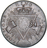 1795 Davidon’s Sise Lane Copper Halfpenny Token - middlesex D&H 295 - Very Nice