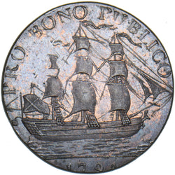 1791 Glasgow Copper Halfpenny Token - Lanarkshire D&H 8a - Very Nice