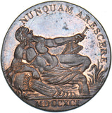 1791 Glasgow Copper Halfpenny Token - Lanarkshire D&H 8a - Very Nice