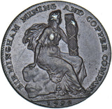 1792 Birmingham Mining & Copper Co. Halfpenny Token - Very Nice
