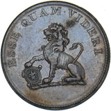 1812 Hull Copper Halfpenny Token - Very Nice
