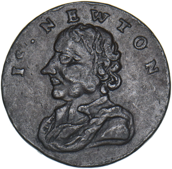 1793 Issac Newton Copper Farthing Token - Middlesex D&H 1159 - Nice