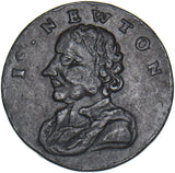 1793 Issac Newton Copper Farthing Token - Middlesex D&H 1159 - Nice