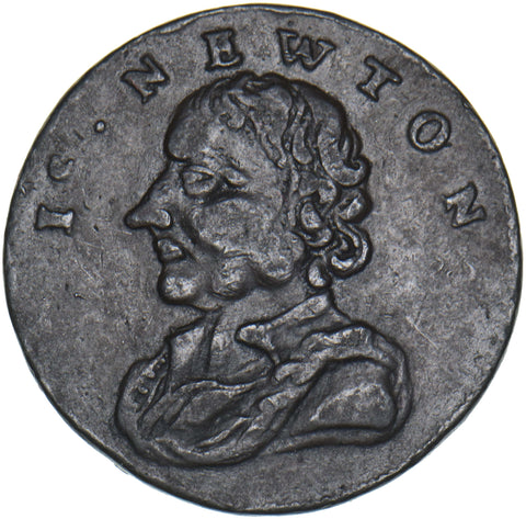 1793 Issac Newton Copper Farthing Token - Middlesex D&H 1159 - Nice