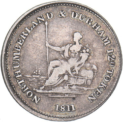 1811 Newcastle John Robertson Silver Shilling Token - Nice