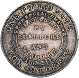 1811 Bilston Rushbury and Woolley Silver Sixpence Token - Nice