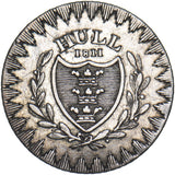 1811 Hull Ruston and Preston Silver Sixpence Token  - Nice