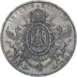 1866 Mexico Peso (Mo) - Maximilian I Silver Coin - Very Nice
