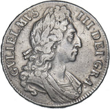 1696 Crown - William III British Silver Coin - Nice