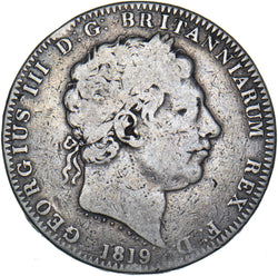 1819 LIX Crown - George III British Silver Coin