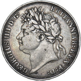 1821 Crown - George IV British Silver Coin - Nice