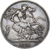 1821 Crown - George IV British Silver Coin - Nice
