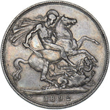 1892 Crown - Victoria British Silver Coin