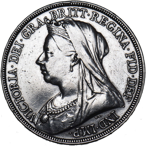 1893 LVI Crown - Victoria British Silver Coin