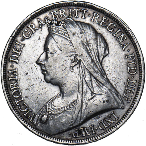 1893 LVI Crown (Davies 503E, Dies 1H) - Victoria British Silver Coin