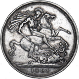 1893 LVI Crown (Davies 503E, Dies 1H) - Victoria British Silver Coin