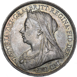 1893 LVI Crown - Victoria British Silver Coin - Nice