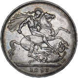1893 LVI Crown - Victoria British Silver Coin - Nice