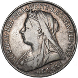 1899 LXII Crown - Victoria British Silver Coin