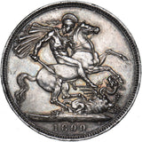 1899 LXIII Crown - Victoria British Silver Coin - Very Nice