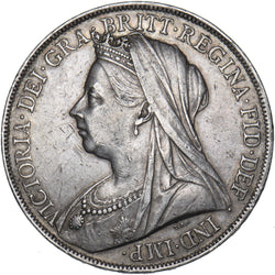 1900 LXIV Crown - Victoria British Silver Coin - Very Nice