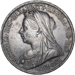 1900 LXIII Crown - Victoria British Silver Coin - Very Nice