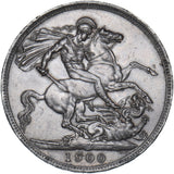 1900 LXIII Crown - Victoria British Silver Coin - Very Nice