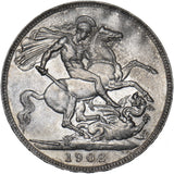 1902 Crown - Edward VII British Silver Coin - Very Nice