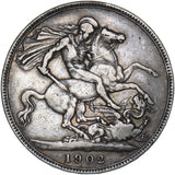 1902 Crown - Edward VII British Silver Coin