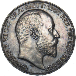 1902 Matt Proof Crown - Edward VII British Silver Coin - Superb