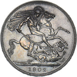 1902 Matt Proof Crown - Edward VII British Silver Coin - Superb