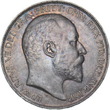 1902 Crown - Edward VII British Silver Coin - Very Nice