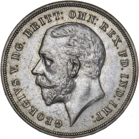 1935 Crown - George V British Silver Coin - Very Nice