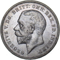 1935 Crown - George V British Silver Coin - Superb