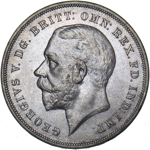 1935 Crown - George V British Silver Coin - Superb