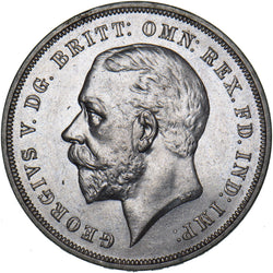 1935 Crown - George V British Silver Coin - Superb