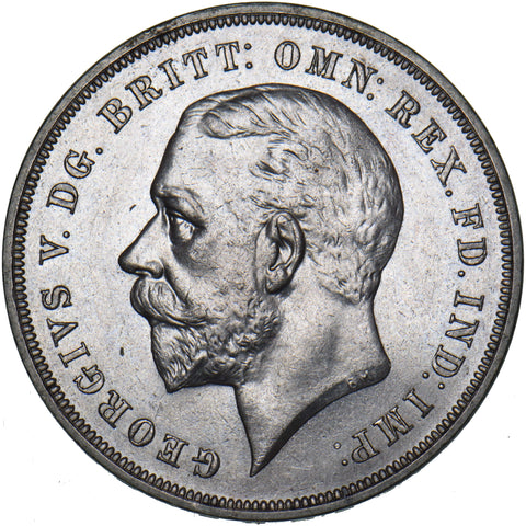 1935 Crown - George V British Silver Coin - Superb