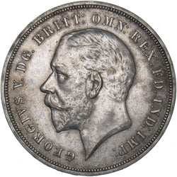 1935 Crown - George V British Silver Coin - Very Nice