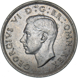 1937 Crown - George VI British Silver Coin - Superb