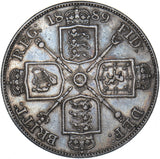 1889 Double Florin - Victoria British Silver Coin - Nice