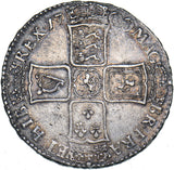 1700 Halfcrown (DVODECIMO) - William III British Silver Coin - Nice