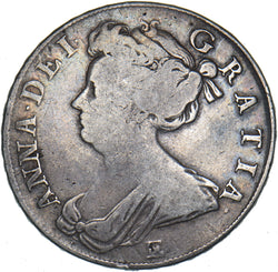 1708 E Halfcrown (Edinburgh Mint) - Anne British Silver Coin