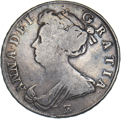 1708 E Halfcrown (Edinburgh Mint) - Anne British Silver Coin