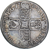 1708 E Halfcrown (Edinburgh Mint) - Anne British Silver Coin