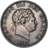 1817 Halfcrown - George III British Silver Coin - Nice