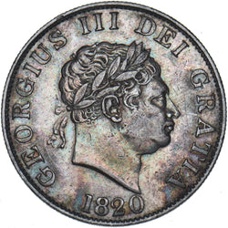 1820 Halfcrown - George III British Silver Coin - Nice